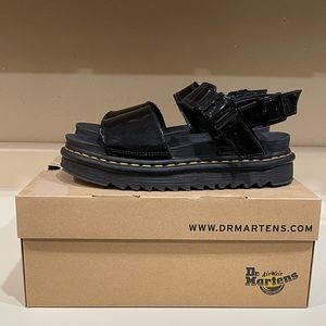 Dr. Martens Voss Sandal Black Patent - Size 8
